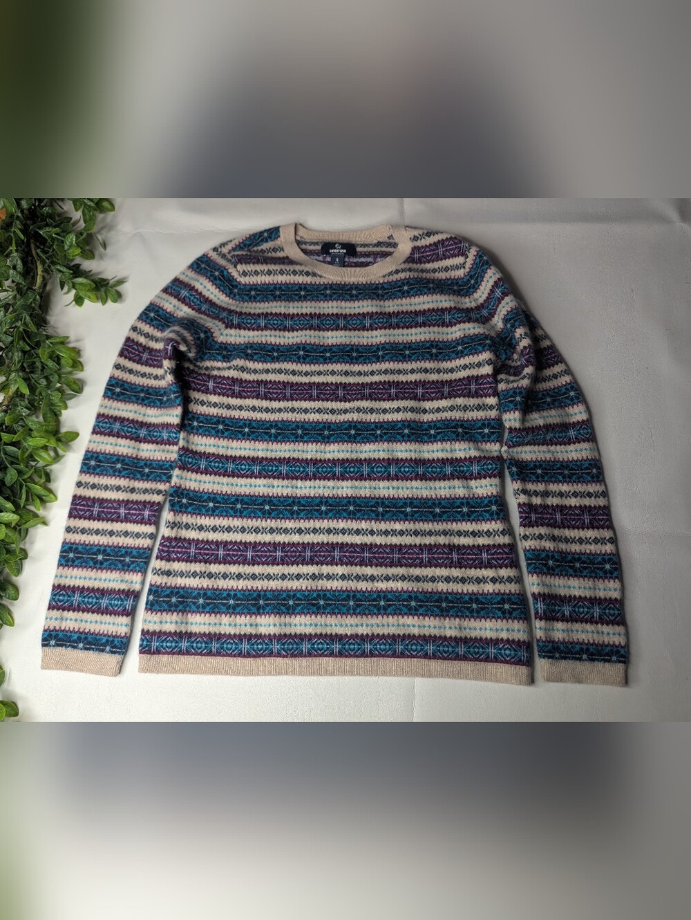 Lands'End 100% Cashmere Knitted Sweater Size Small 6-8